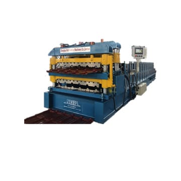 Double layer machine of glazed and IBR tile