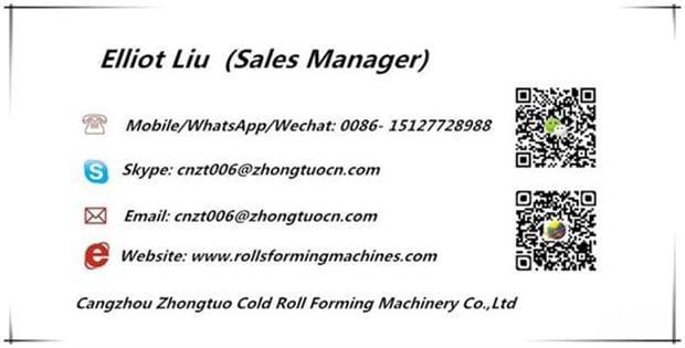 name card keel roll forming machine1